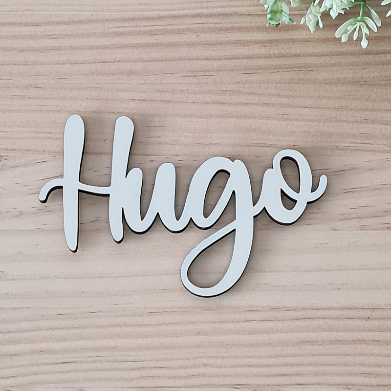 Nombres en madera grandes