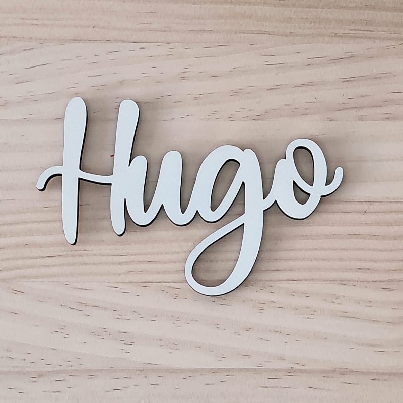 Nombres en madera grandes