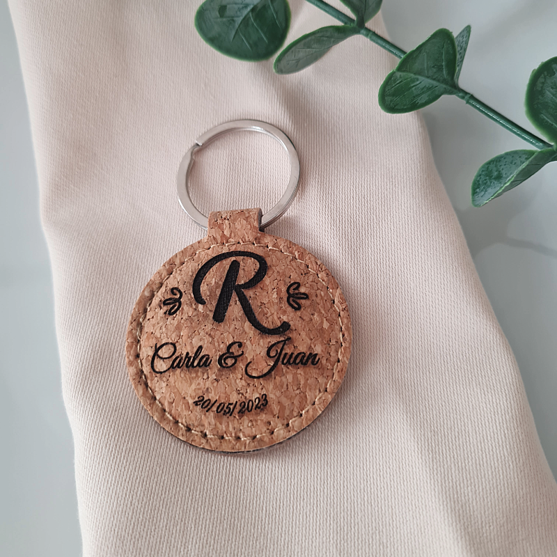 Llavero de corcho para eventos