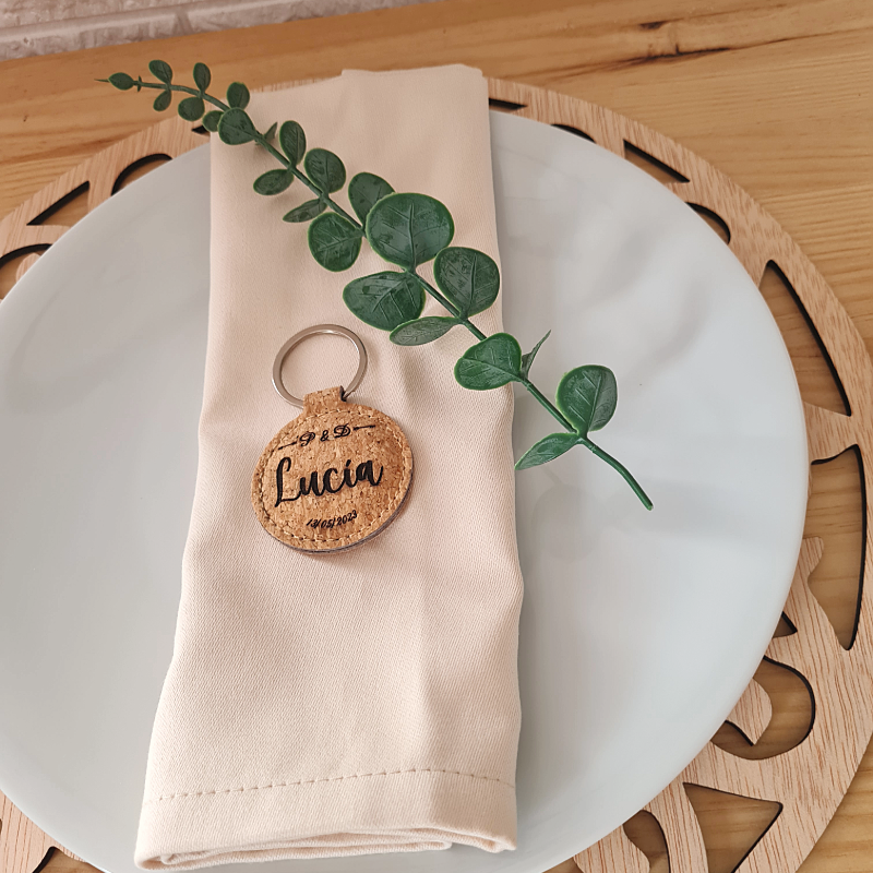 Llavero de corcho para eventos