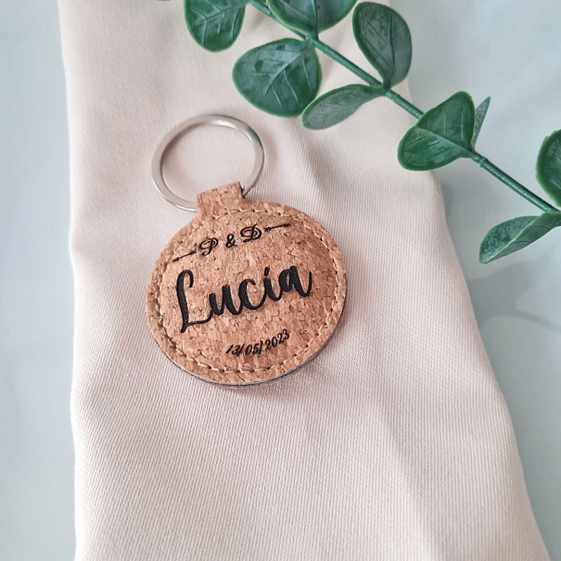 Llavero de corcho para eventos