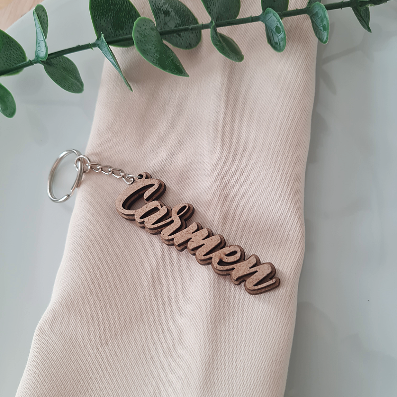 Llavero nombres ''Relieve''